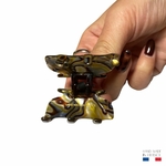 petite pince à cheveux onyx 4 cm 4