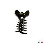 pince à cheveux crème et noir 8,5 cm 2-Photoroom