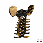 grande pince cheveux écaille foncé 9 cm 3