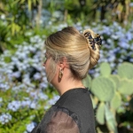 grande pince cheveux écaille foncé 9 cm 5