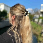 pince à cheveux corne noire 6,5 cm 5