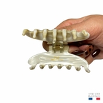 pince à cheveux alba beige nacré 6 cm 4