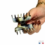 petite pince à cheveux corne noire 4,5 cm 4