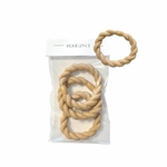 élastiques cheveux tresse 5 cm caramel
