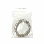 grand élastique cheveux strass 6 cm gris 2
