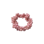 élastique cheveux 5 cm perles rose-Photoroom
