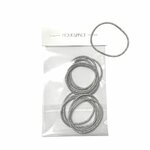 élastique à cheveux sans métal argenté 4 cm