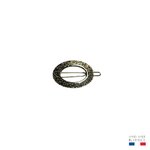 petite barrette à cheveux chloé glossy pailleté or-Photoroom