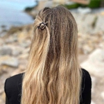 petite barrette à cheveux chloé noir pailleté 4