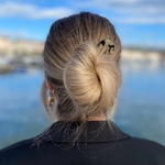 épingle à chignon 10 cm écaille clair