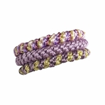 élastique à cheveux épais tressé sans métal collection violet