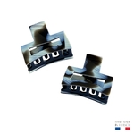 pince à cheveux rectangulaire corne noire 6 cm 4-Photoroom