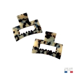 pince à cheveux rectangulaire écaille clair 6 cm 2-Photoroom