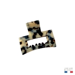 pince à cheveux rectangulaire écaille clair 6 cm-Photoroom