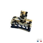 pince à cheveux rectangulaire écaille clair 6 cm 3-Photoroom