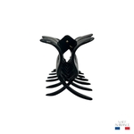 grande pince à cheveux forme papillon noir injecté 8,5 cm 2-Photoroom