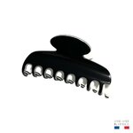 grande pince à cheveux 8 cm noir et blanc-Photoroom