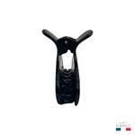 pince à cheveux classique noir 8 cm injecté 2-Photoroom
