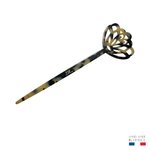 pic à cheveux motif floral écaille clair 2-Photoroom