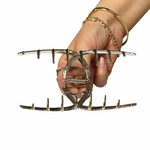grande pince à cheveux argentée 11 cm 3
