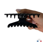 grande pince à cheveux noir 9 cm injecté 4