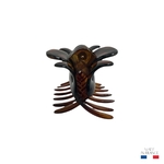 pince à cheveux crabe classique marron injecté 6,3 cm 2-Photoroom