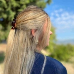 pince à cheveux crabe classique marron injecté 6,3 cm 4