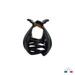 pince à cheveux crabe marron 8 cm injecté 2-Photoroom