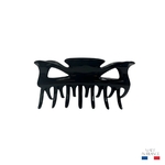 grande pince à cheveux noir injecté 8,5 cm-Photoroom