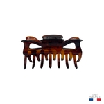 grande pince à cheveux marron injecté 8,5 cm-Photoroom