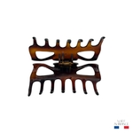 grande pince à cheveux marron injecté 8,5 cm 3-Photoroom