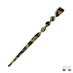 pic à cheveux torsadé 19 cm écaille claire-Photoroom
