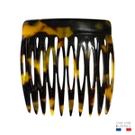 peigne à cheveux 10 dents écaille foncée
