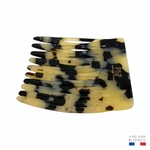 peigne à cheveux 10 dents écaille claire 4