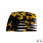 peigne à cheveux 10 dents écaille foncée 3
