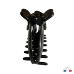 pince à cheveux motif trèfle 8,5 cm noir 3-Photoroom
