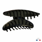 grande pince à cheveux arquée 11 cm noir 4