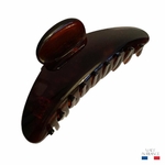grande pince à cheveux arquée 11 cm vison