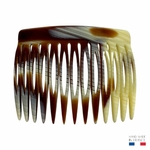peigne à cheveux 13 dents corne marron