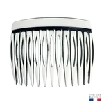 peigne à cheveux 13 dents blanc et noir