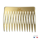 peigne à cheveux 13 dents noir et beige 2