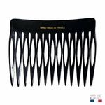 peigne à cheveux 13 dents blanc et noir 2