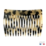 peigne à cheveux 15 dents écaille clair 2