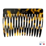 peigne à cheveux 15 dents écaille foncé 2
