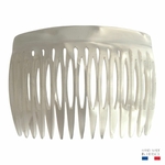peigne à cheveux 15 dents blanc nacré