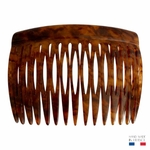 peigne à cheveux 15 dents écaille caramel