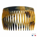 peigne à cheveux 15 dents corne doré