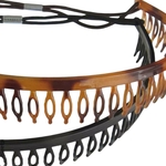 serre tête élastique sport brun et noir 2