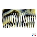 peigne à cheveux 18 dents corne noire 2