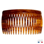 peigne à cheveux 18 dents écaille caramel